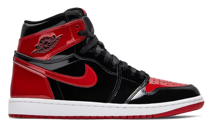 Air Jordan 1 Retro High OG Black/ Red Patent Bread