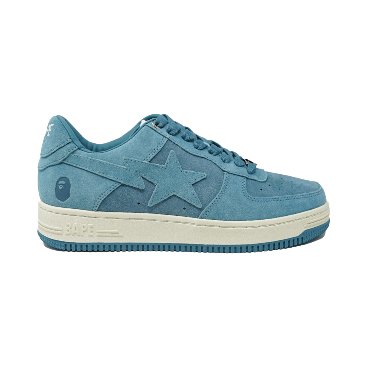 A Bathing Ape Bape Sta Blue Suede