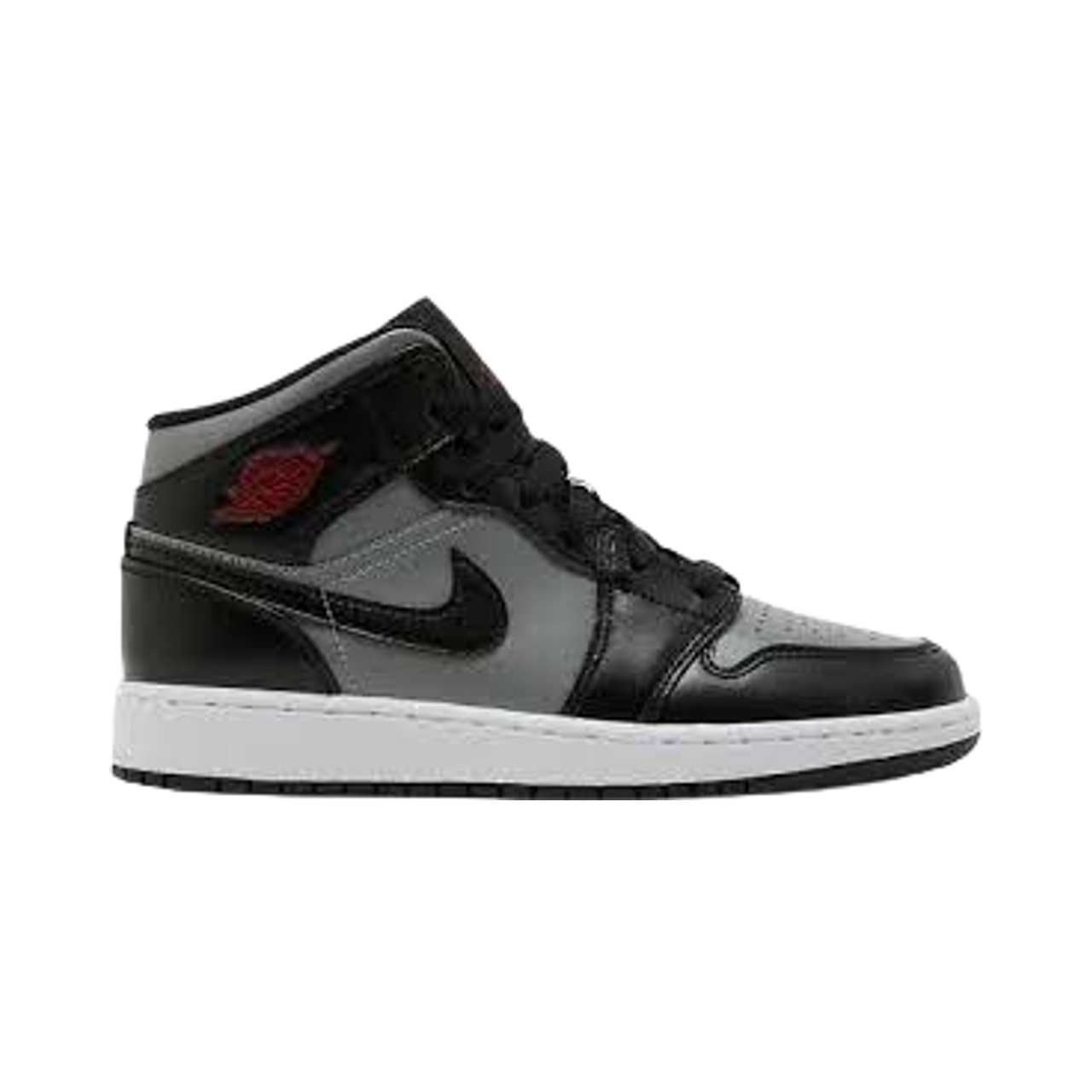 Air Jordan 1 MID Black/Gym Red-Particle Grey