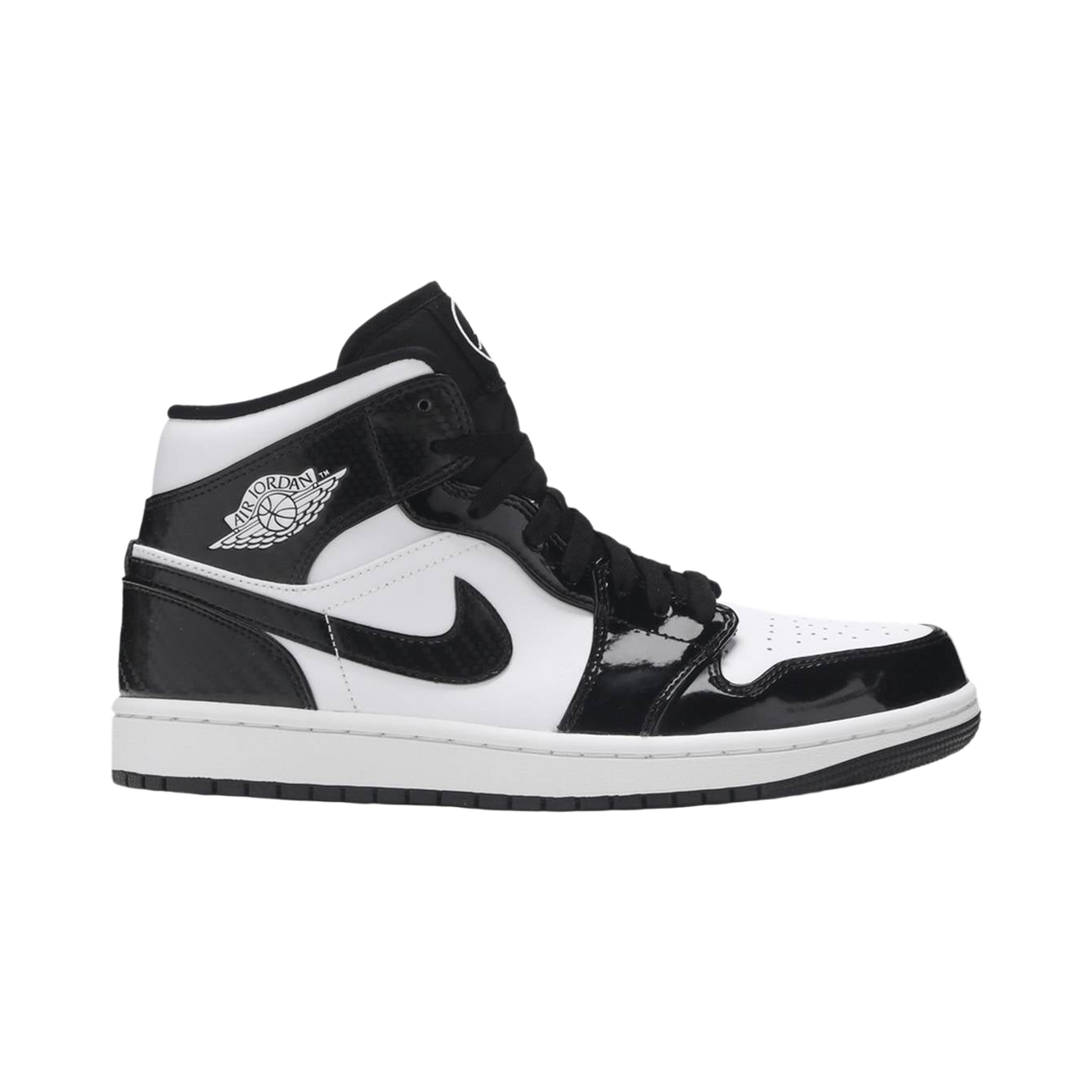 AIR JORDAN 1 MID SE (GS) ASW - BLACK/WHITE NOIR