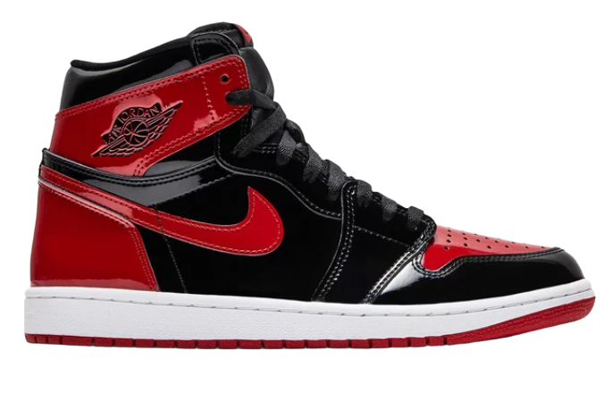 Air Jordan 1 Retro High OG Black/ Red Patent Bread