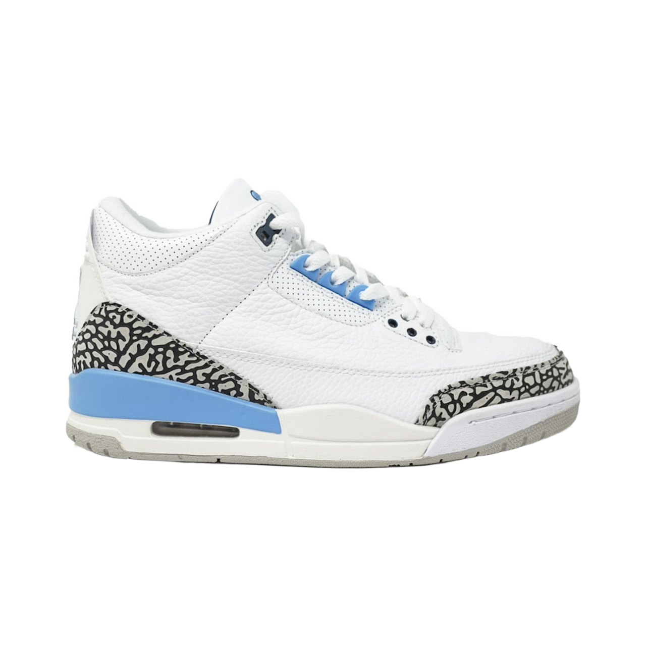 AIR JORDAN 3 Retro UNC White Cement Grey- University Blue