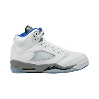 Air Jordan 5 Retro GS white hyper Royal stealth