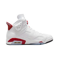 AIR JORDAN 6 BIG KIDS - WHITE/UNIV RED