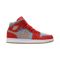 Jordan 1 Mid Denim Red