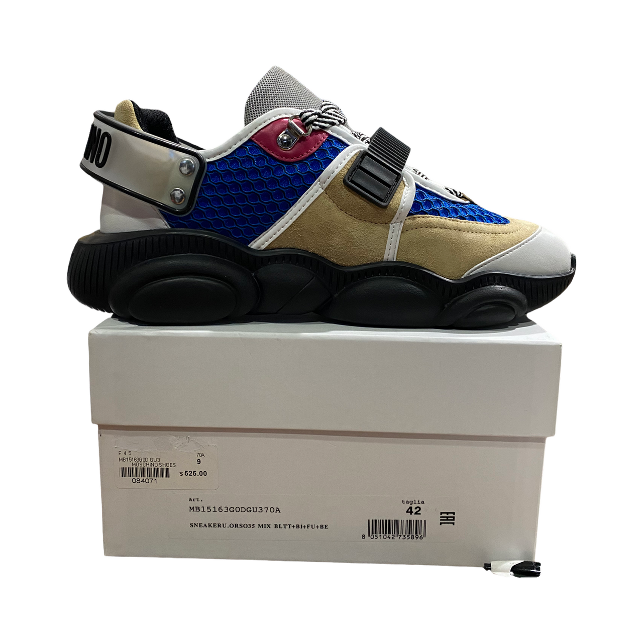 MOSCHINO SNEAKER MIX BLTT+BI+FU+BE