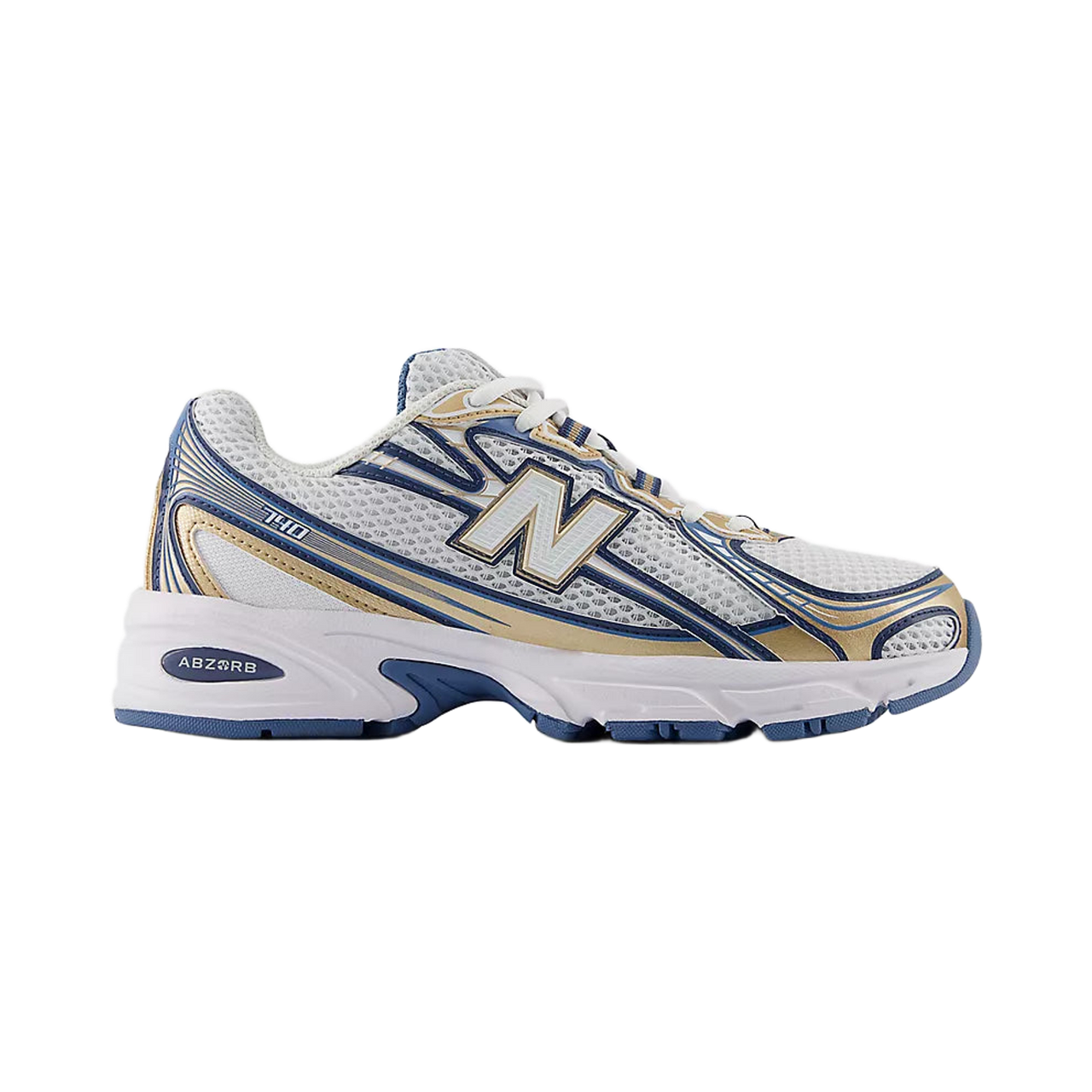 NEW BALANCE 740 - Heron Blue/Vintage Indigo/Gold Metallic/Sea Salt - Blue / 4.5