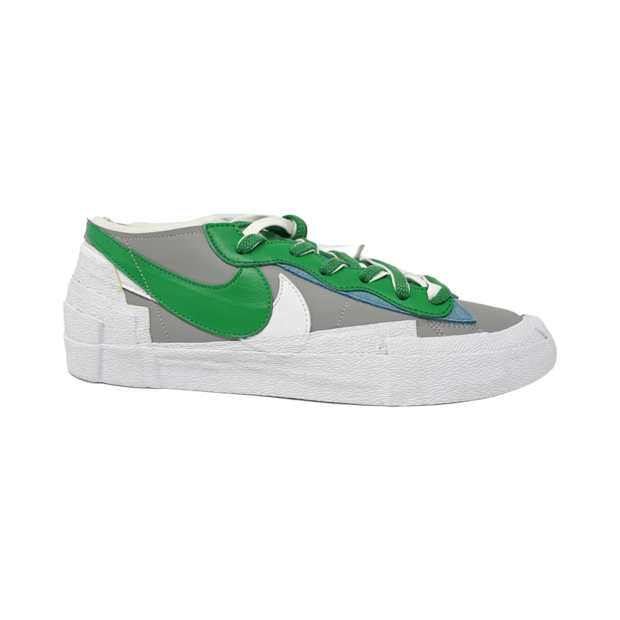 NIKE BLAZER LOW GREY/GREEN/WHITE