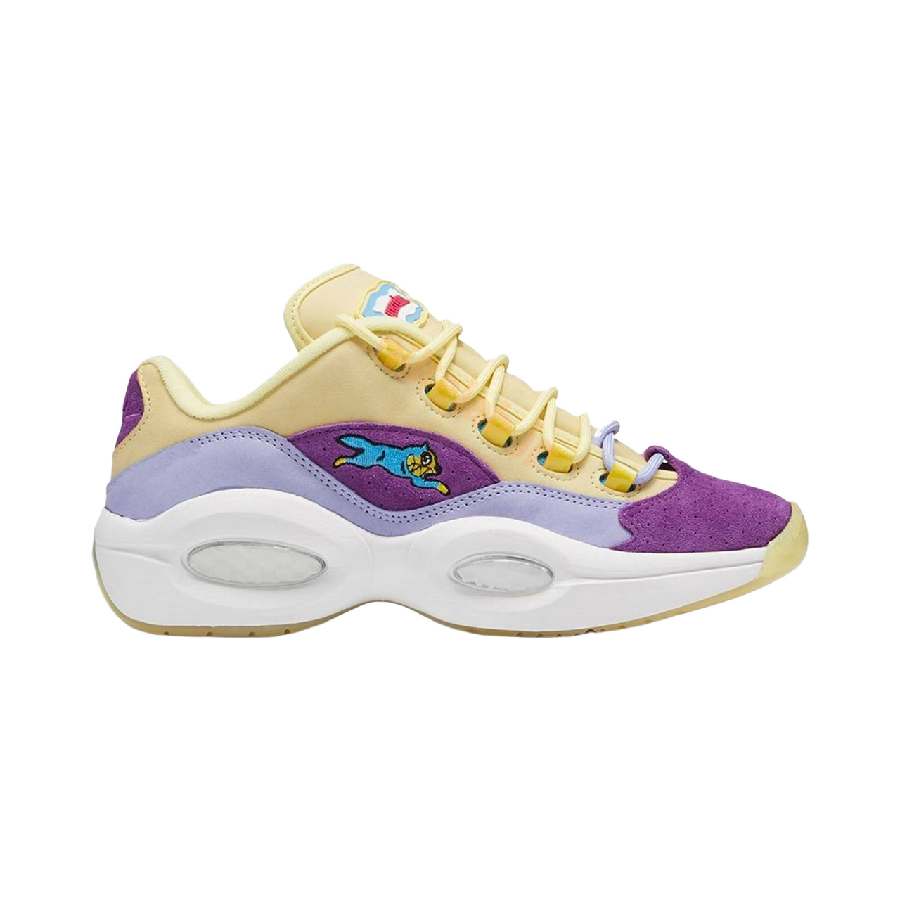 REEBOK BBC ICE CREAM X QUESTION LOW "YELLOW LILAC GLOW"