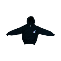 SNACKZ SPLASH HOODIE- BLACK AND PURPLE