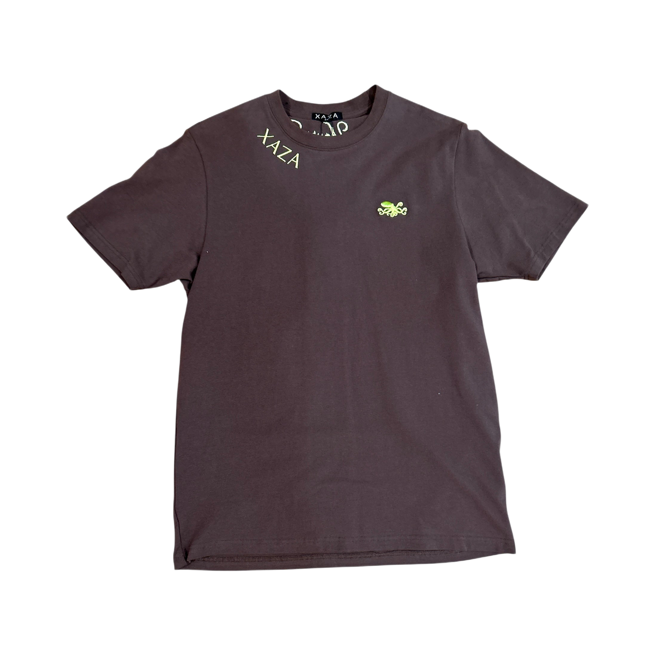 XAZA - Signature T-Shirt Brown and Lime Green