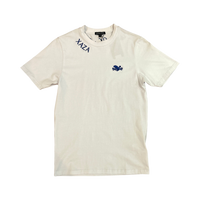 XAZA - Signature T-Shirt White and Blue
