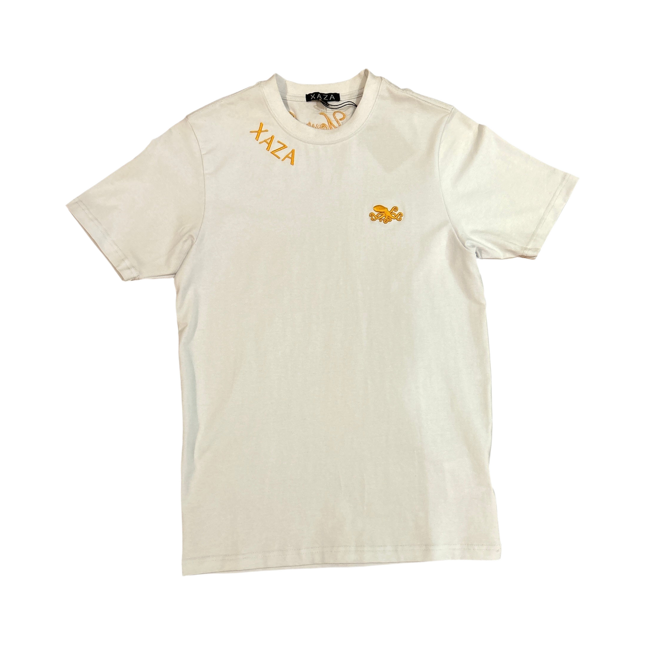 XAZA - Signature T-Shirt White and Gold