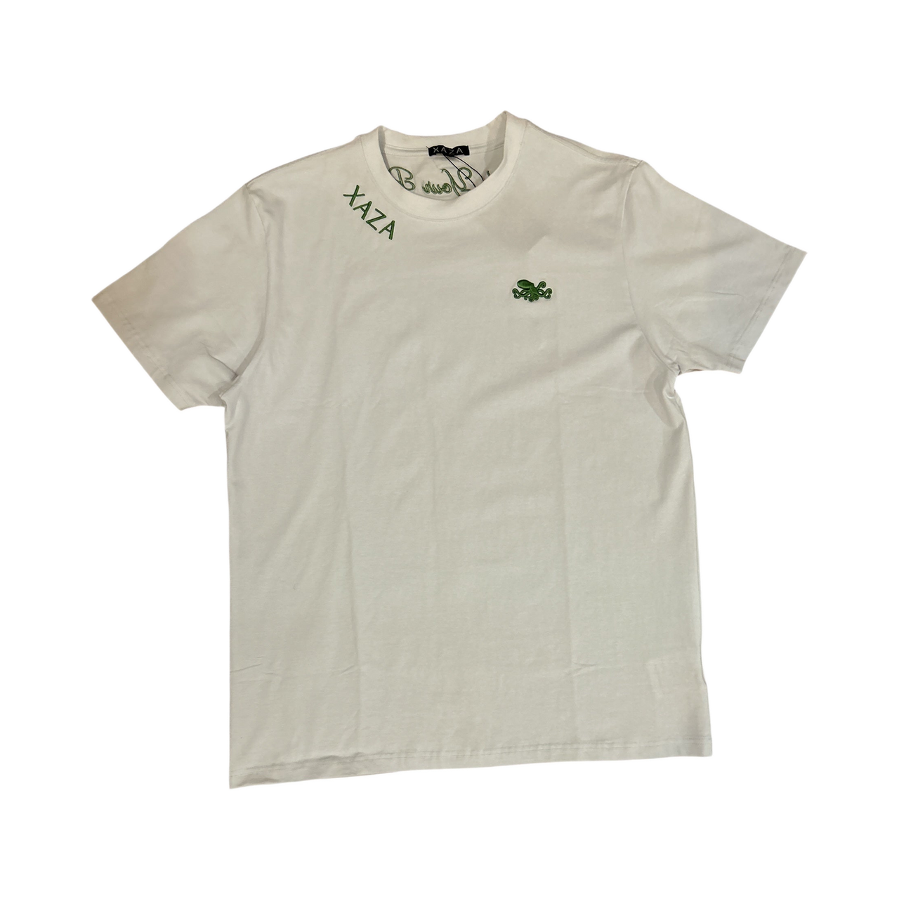 XAZA - Signature T-Shirt White and Green