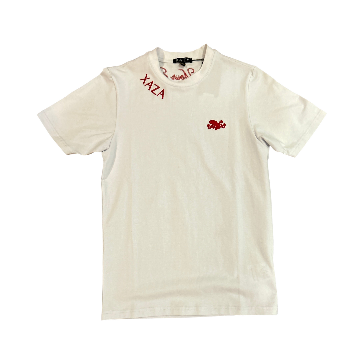 XAZA - Signature T-Shirt White and Red