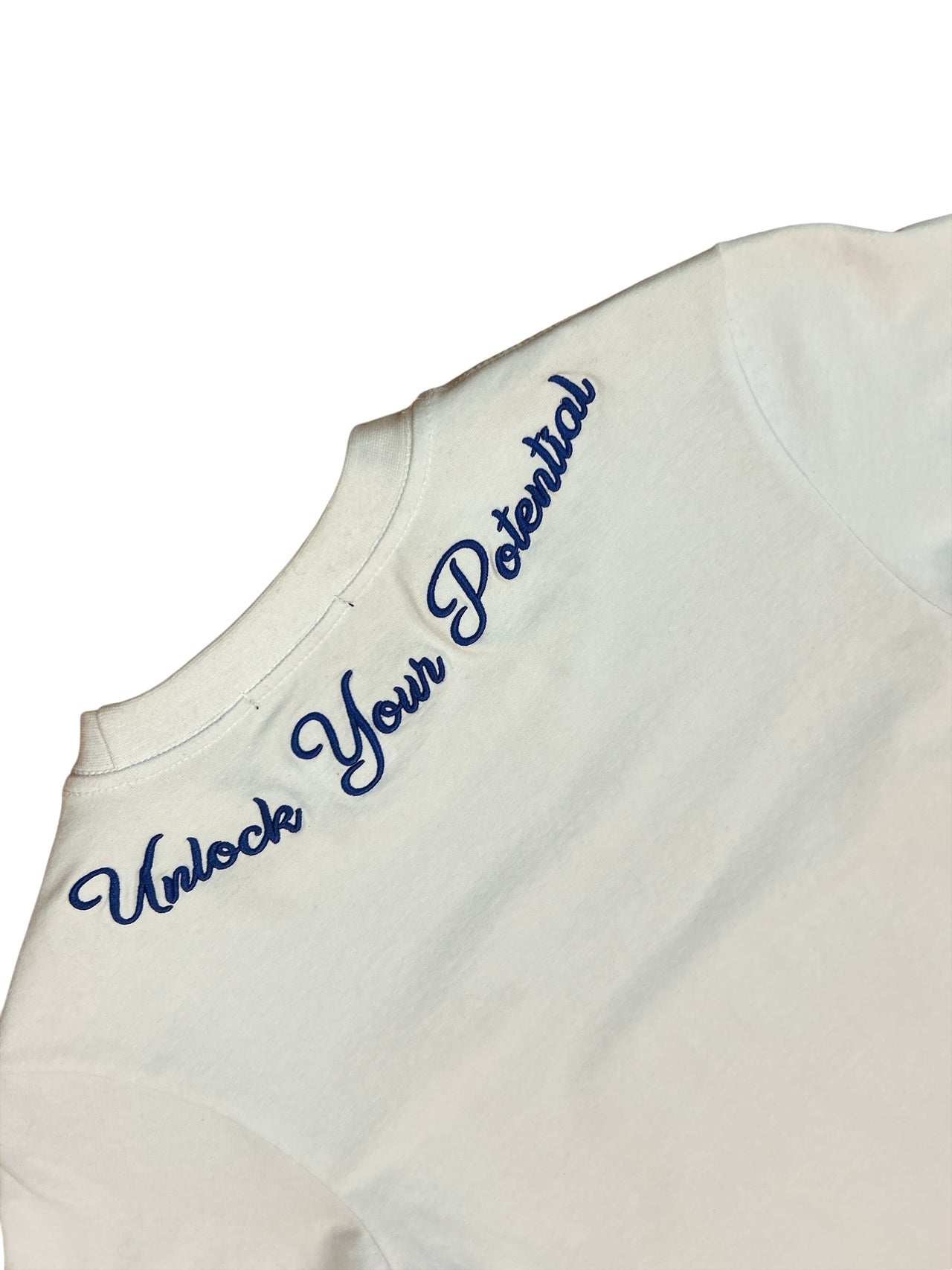 XAZA - Signature T-Shirt White and Blue