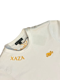 XAZA - Signature T-Shirt White and Gold