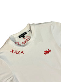 XAZA - Signature T-Shirt White and Red
