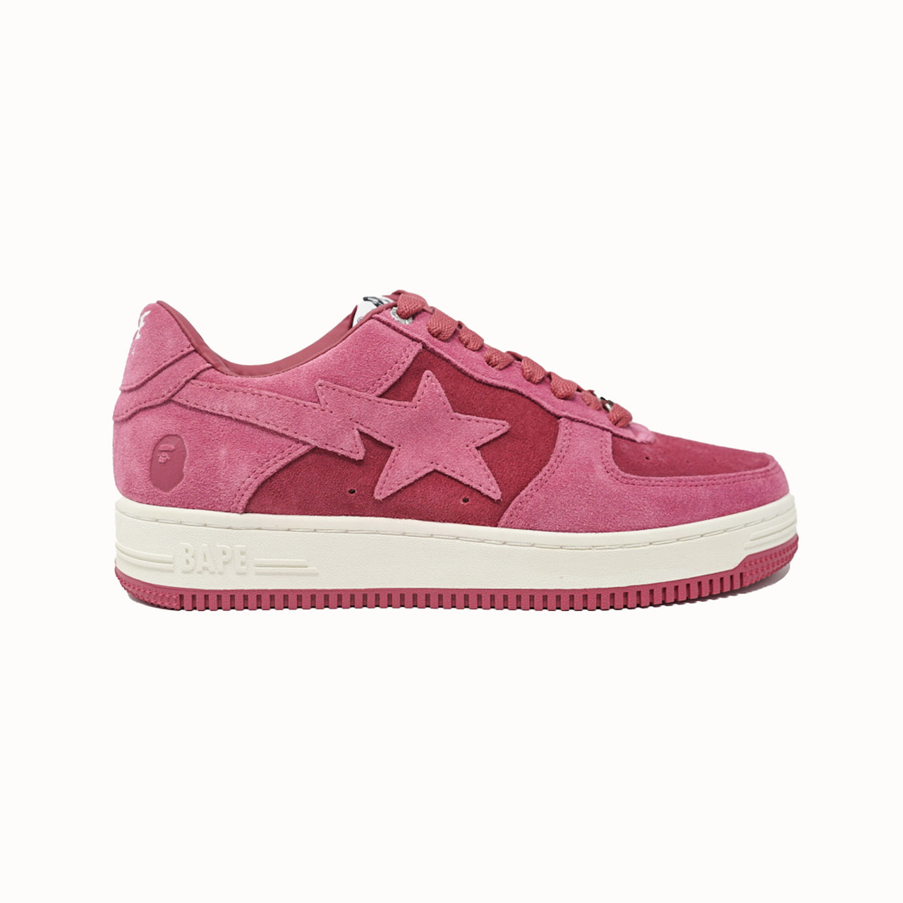 A Bathing Ape Bape Sta Pink Suede