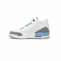 AIR JORDAN 3 Retro UNC White Cement Grey- University Blue